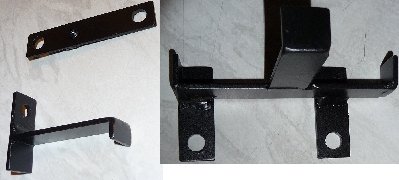 Battery braces to hold the battery behind the gearbox