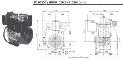 Mechanical fuel pump, the tank and exhaust muffler are omitted :)