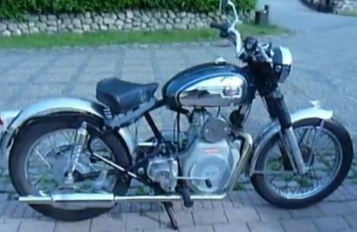 Engine in frame, ready for riding