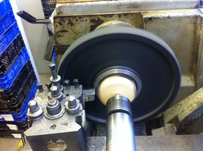 This weeks work includes machining the tooth pulley blank to replace the existing rear sprocket.