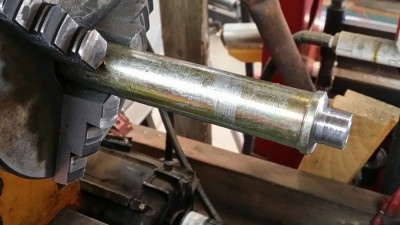 Pilot Bearing center pin being made in Lathe