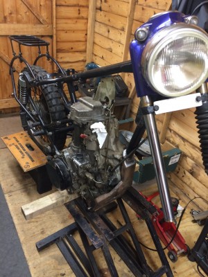 enfield robin engine in frame.JPG