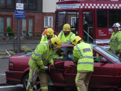 Fire Brigade do a demo of their skills