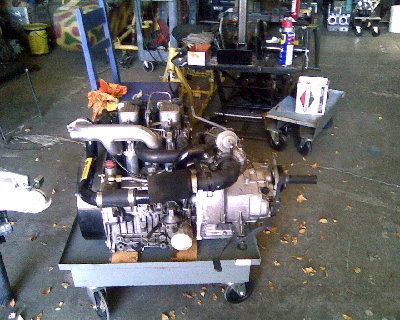 Turbo Ruggerinni from my Honda mated to a Dnepr Transmission