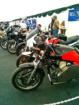 Our Stand featuring 6 Diesel Bikes