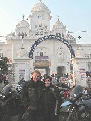 Outside Golden Temple Amritsar