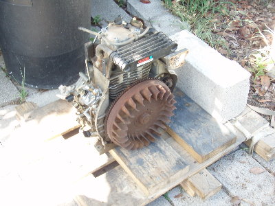 flywheel side of engine