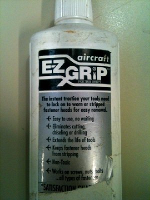 EZ Grip solution to worn screw heads