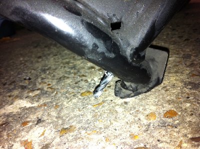 Drilling the locking pin hole