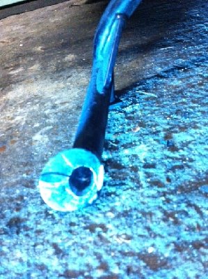 The top hole was a bugger to drill!